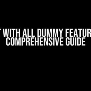 BART with All Dummy Features: A Comprehensive Guide